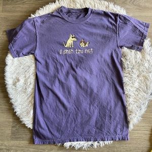 I shih tzu Not Unisex Small Classic Crewneck VIOLET Short Sleeve T-shirt